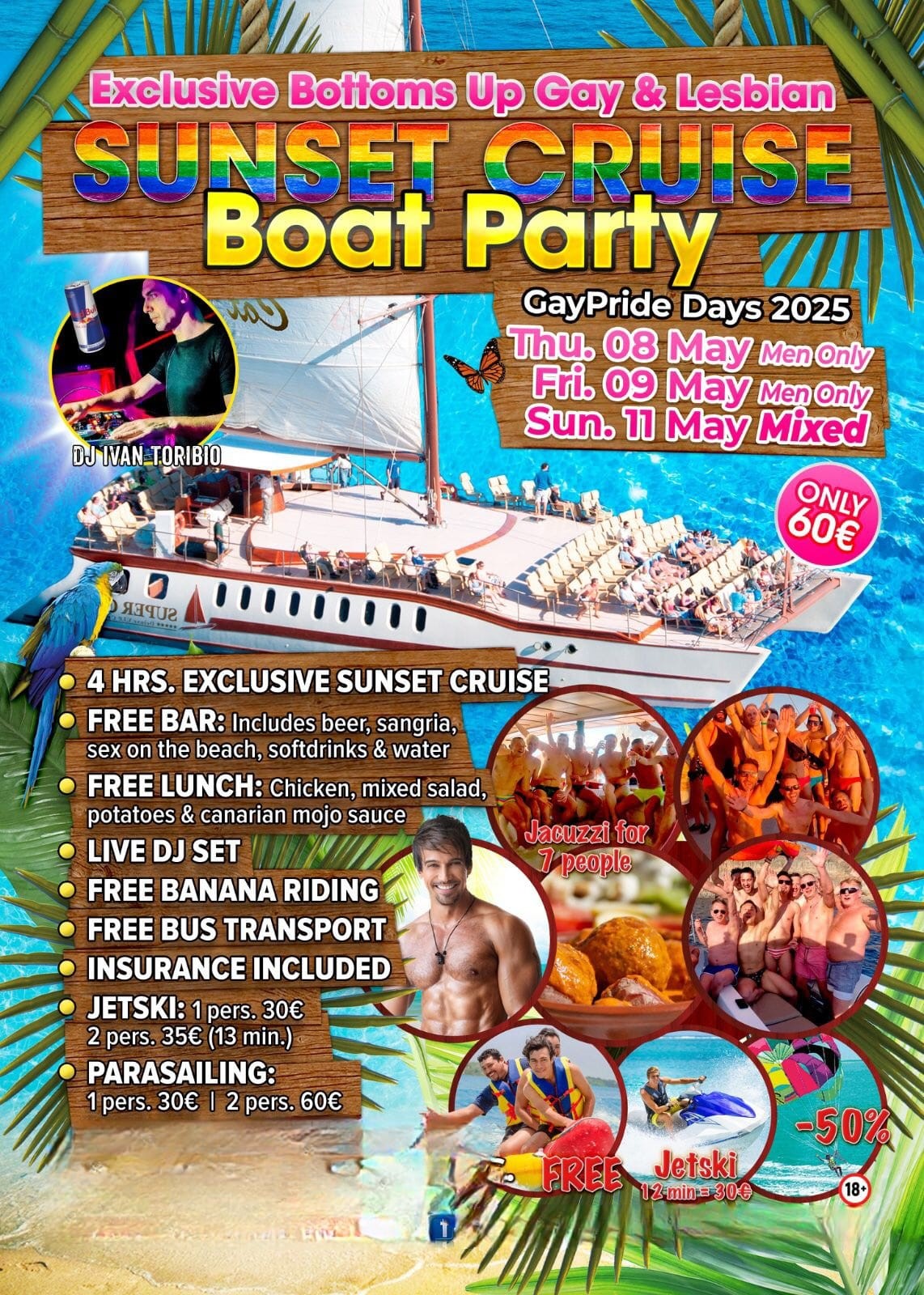 Gay Boat Party Mai - Gay Pride Maspalomas 2025